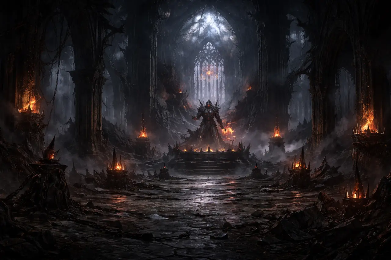 Fallen Cathedral pressure scene