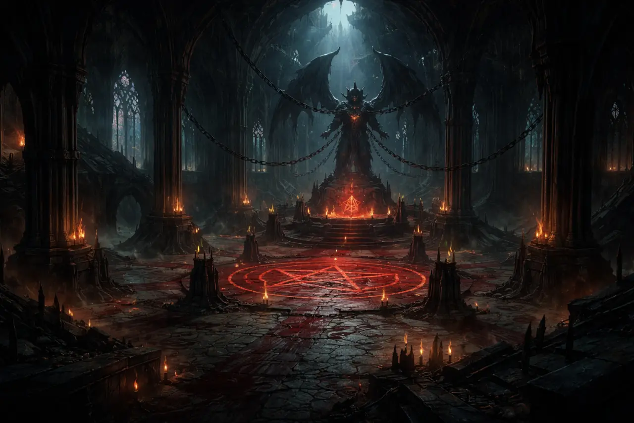 Fallen Cathedral sanctum scene
