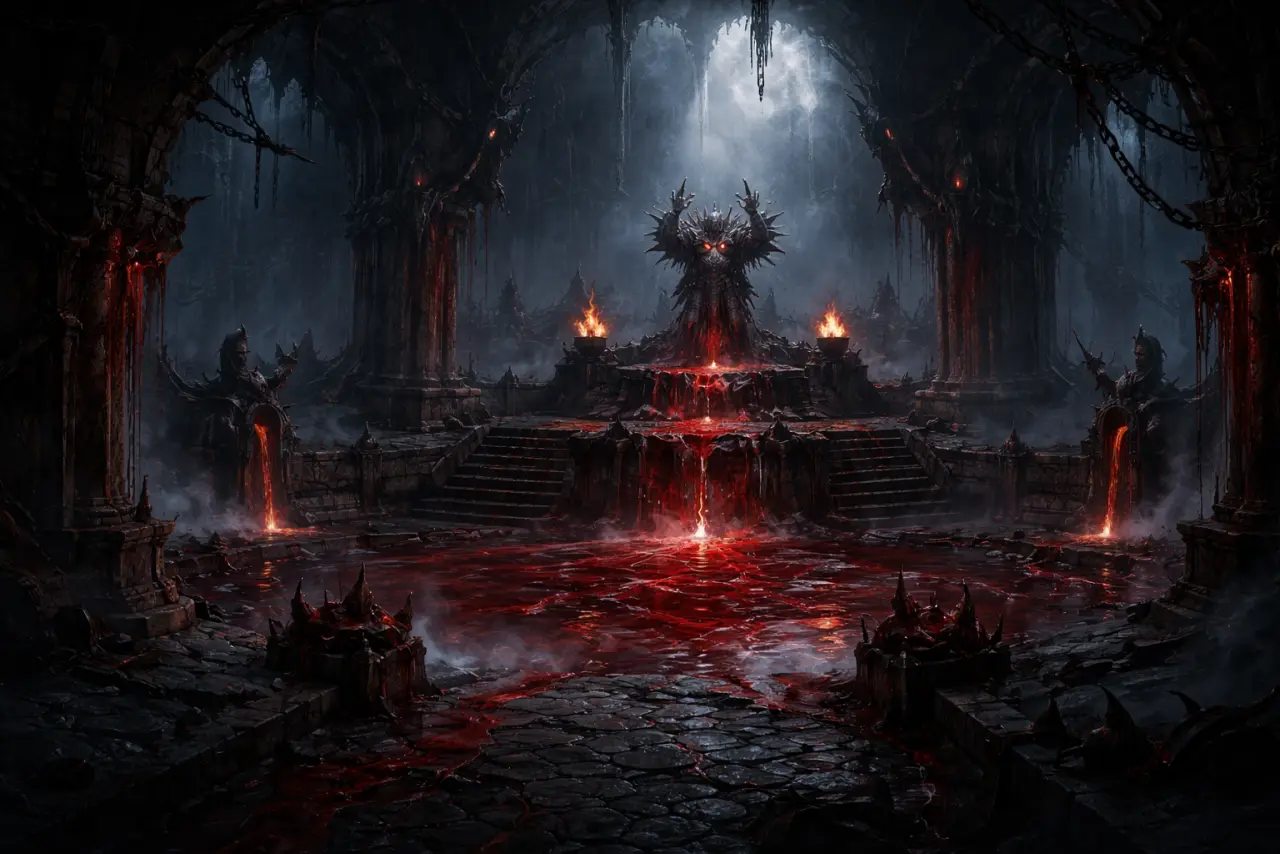 Blood Crypt pressure scene