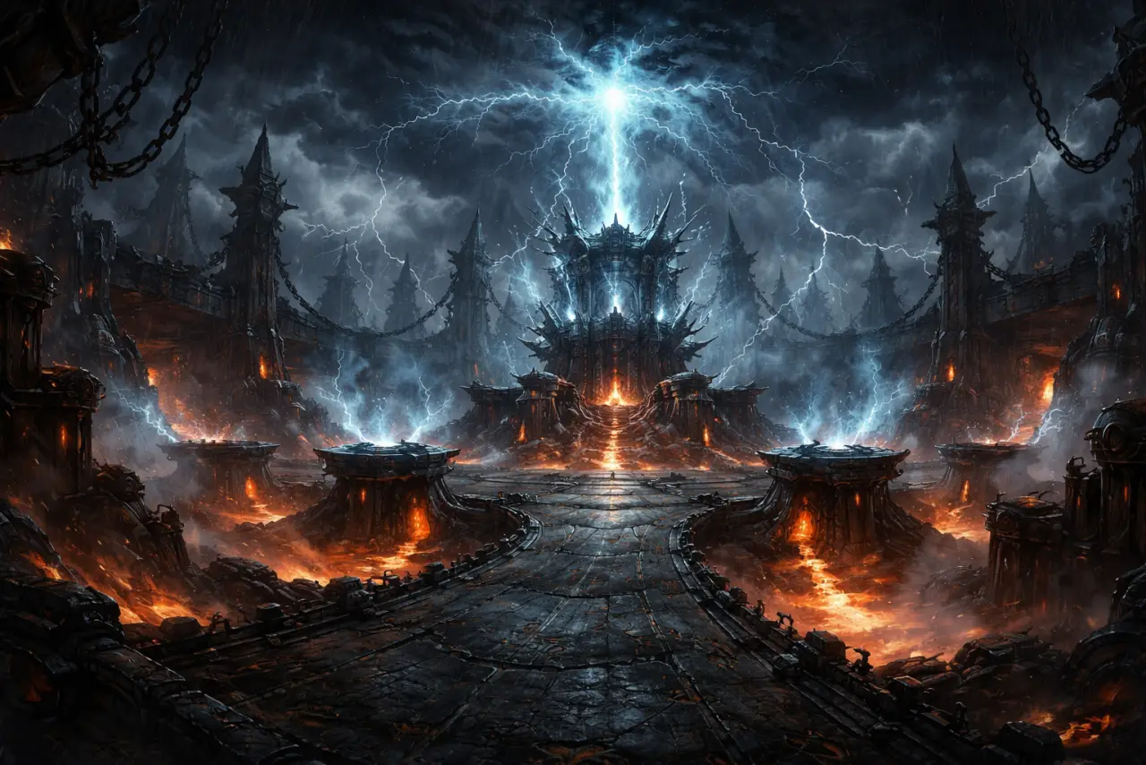 Sanguine Foundry pressure scene