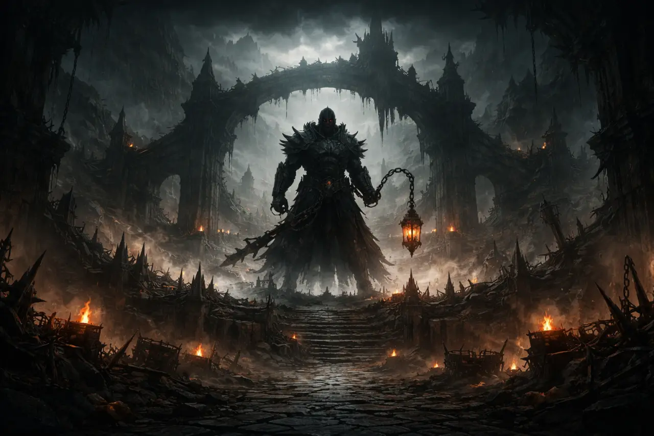 Bandit Marches boss intro art